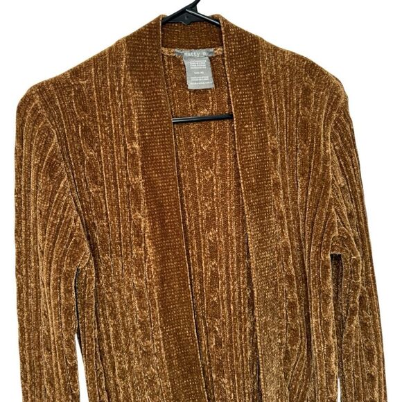 |EUC| MATTY M Chenille Long Open Front Cardigan - Picture 3 of 5